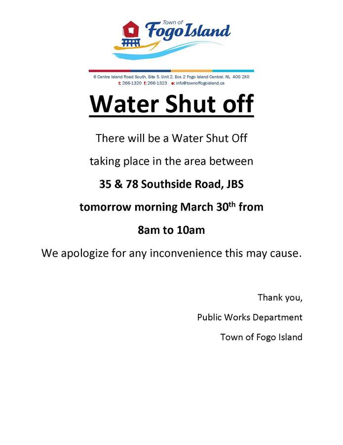 Water Shut Off